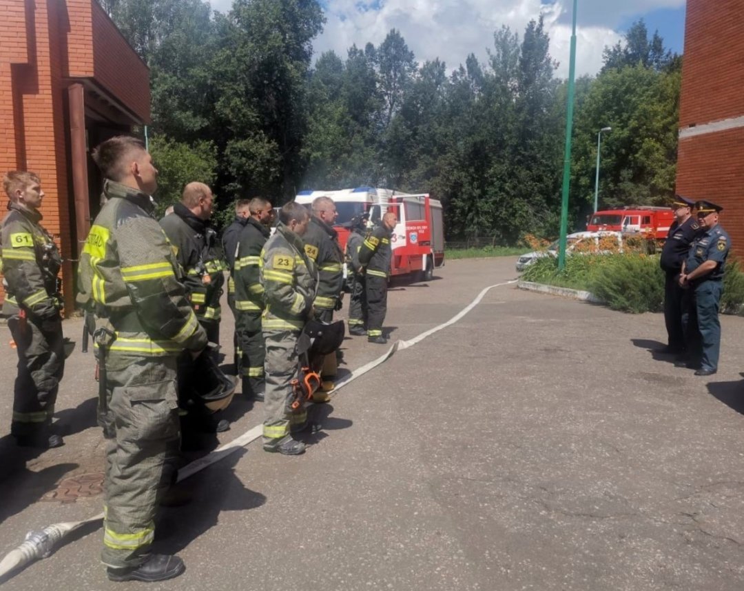 В пансионате  Ступино проведены пожарные учения